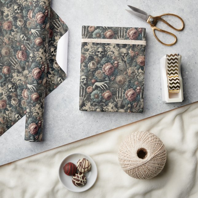 The Ghoul’s Gambit – Gothic Victorian Wrapping Paper (Crafts)
