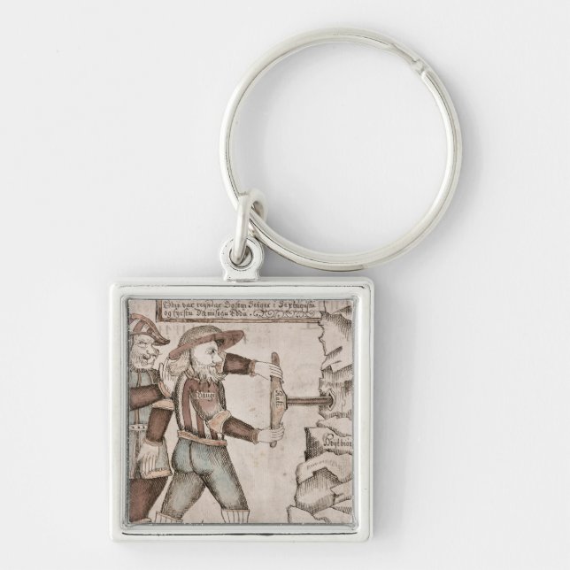 The giant Baugi, persuaded by Odin Keychain (Front)