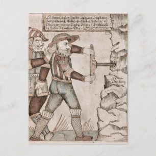 The giant Baugi, persuaded by Odin Postcard
