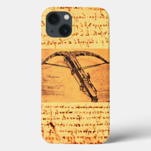 THE GIANT CROSSBOW Leonardo da Vinci Drawing iPhone 13 Case