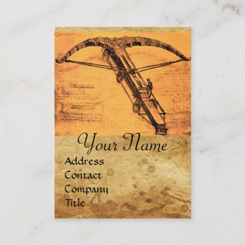THE GIANT CROSSBOW MONOGRAM BUSINESS CARD