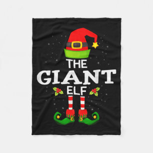 The Giant Elf Christmas Family Matching Pajama Fleece Blanket