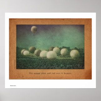 The Giant Puff Ball Race Poster