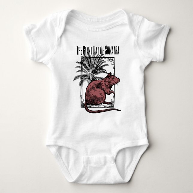The Giant Rat of Sumatra Holmesian Sherlock Holmes Baby Bodysuit (Front)