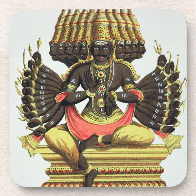 The Giant Ravana (colour litho) Drink Coaster (Front)