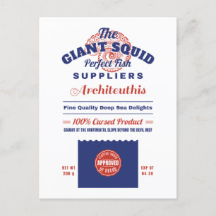 The Giant Squid Fishery Innsmouth Postcard