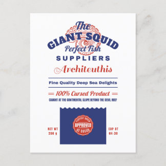 The Giant Squid Fishery Innsmouth Postcard