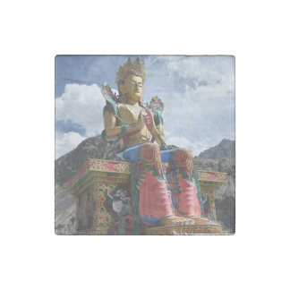 The giant statue of Maitreya Buddha Stone Magnet