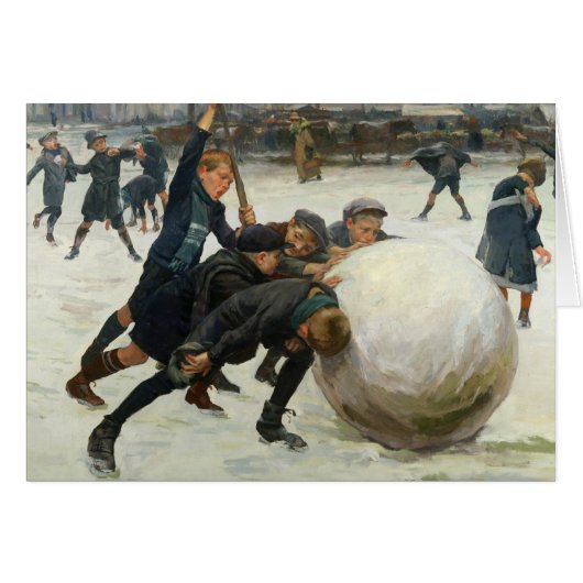 The Giantest Snowball, 1903 Cards (Front Horizontal)