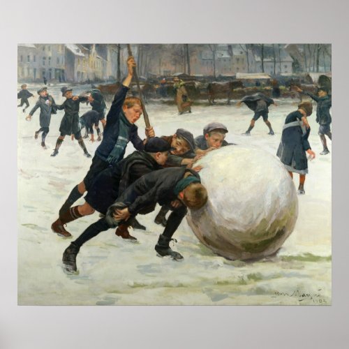 The Giantest Snowball 1903 Poster