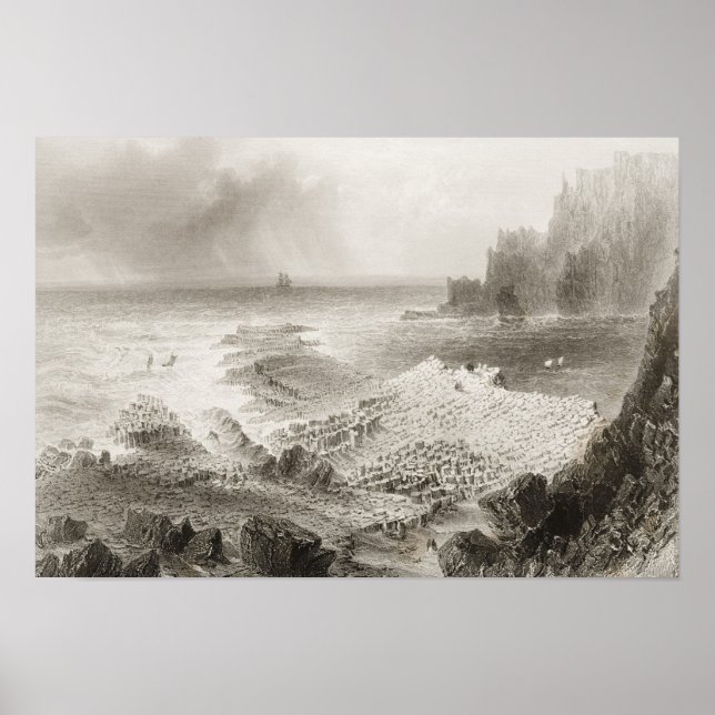 The Giant's Causeway from above Poster (Front)
