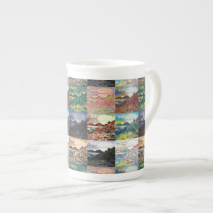 The Giant's Causeway...Northern Ireland Collage Bone China Mug