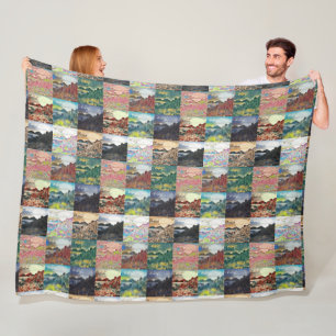 The Giant's Causeway...Northern Ireland Collage Fleece Blanket