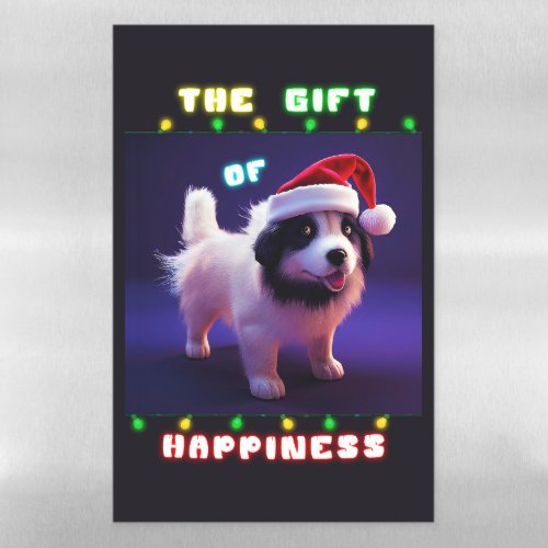 The Gift Of Happiness Puppy 25 December Christmas Magnetic Dry Erase Sheet