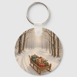 The Gift of the Winter Wood Keychain