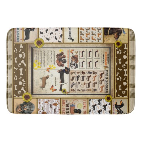 The Gifts For Dachshund Dog Lovers Bath Mat