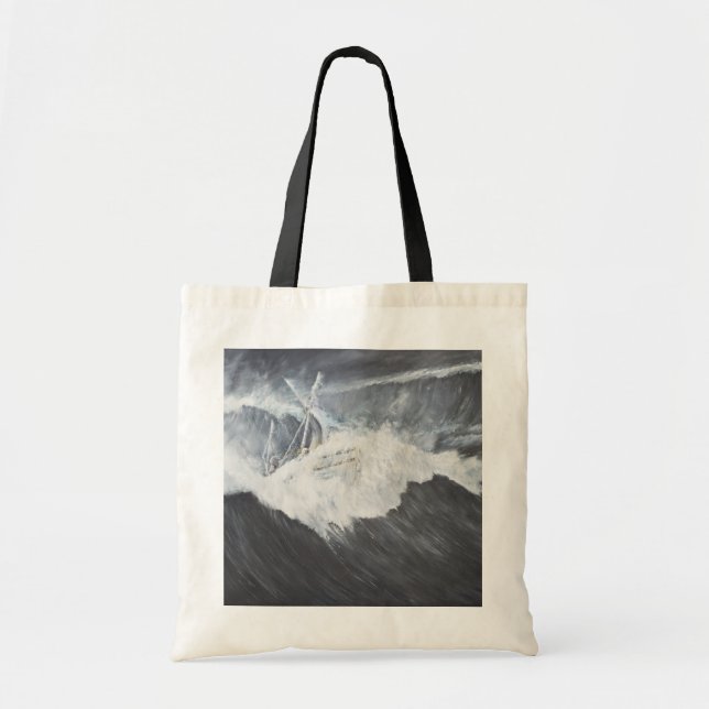 The Gigantic Wave Tote Bag (Front)