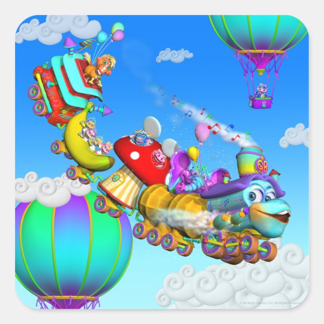 The GiggleBelly Train Stickers (Front)