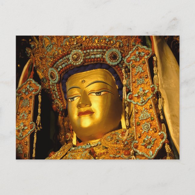 The gilded Jowo Buddha Statue, Jokhang Temple, Postcard (Front)