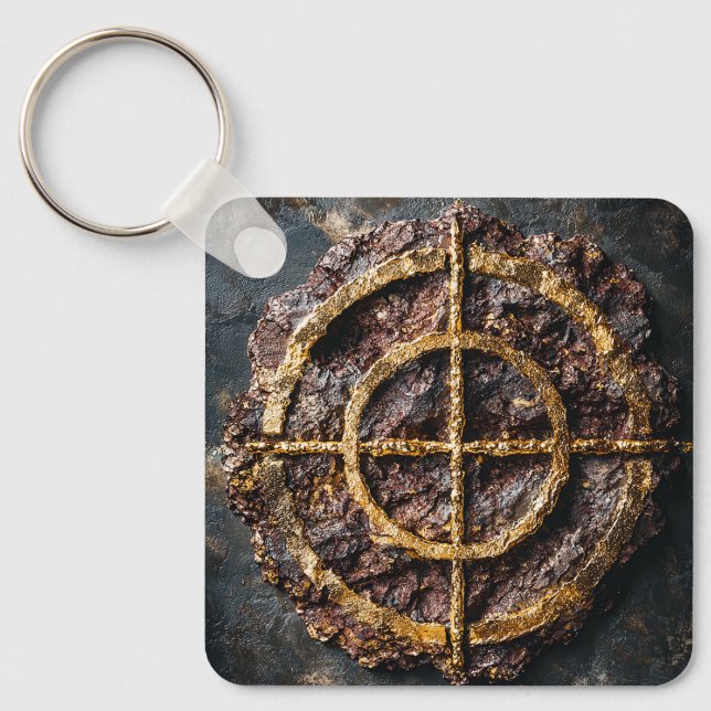 The Gilded Sigil Keychain (Front)