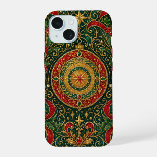 The Gilded Yuletide Compass iPhone 15 Case