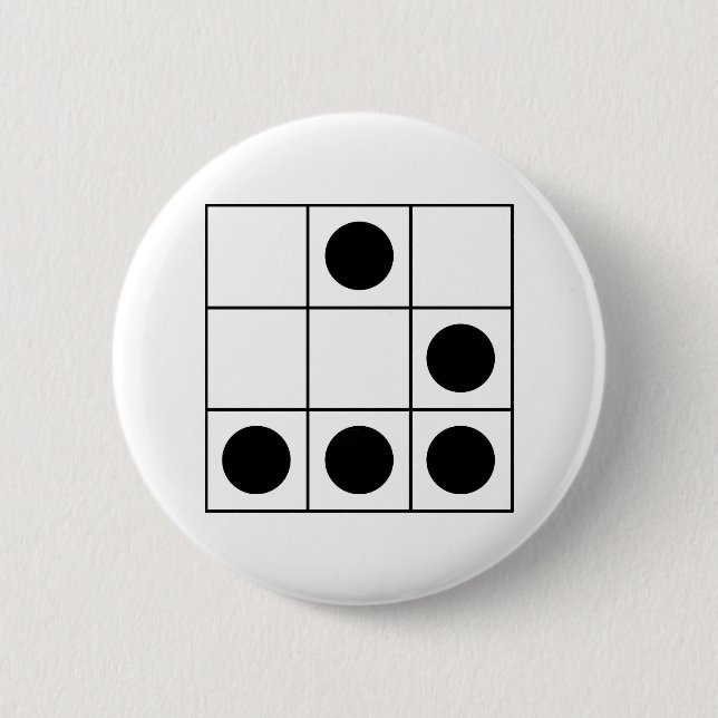 "The Gilder" Hacker Emblem Pinback Button (Front)