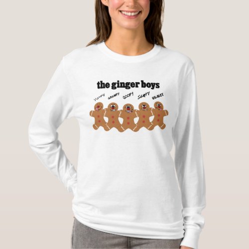 The Ginger Boys Gingerbread Man Boy Band T_Shirt