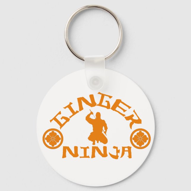 The Ginger Ninja Keychain (Front)