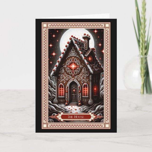 The Gingerbread House Tarot Card (Front)