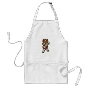 The Gingerbread Man Rocks Adult Apron