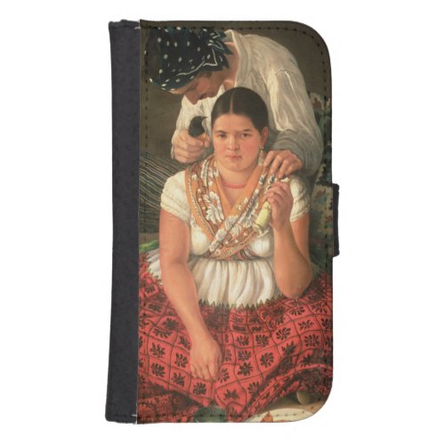 The Gipsy Boy and Girl oil on canvas Samsung S4 Wallet Case