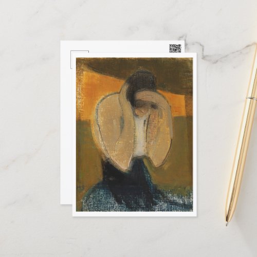 The Gipsy Woman Helene Schjerfbeck  Postcard