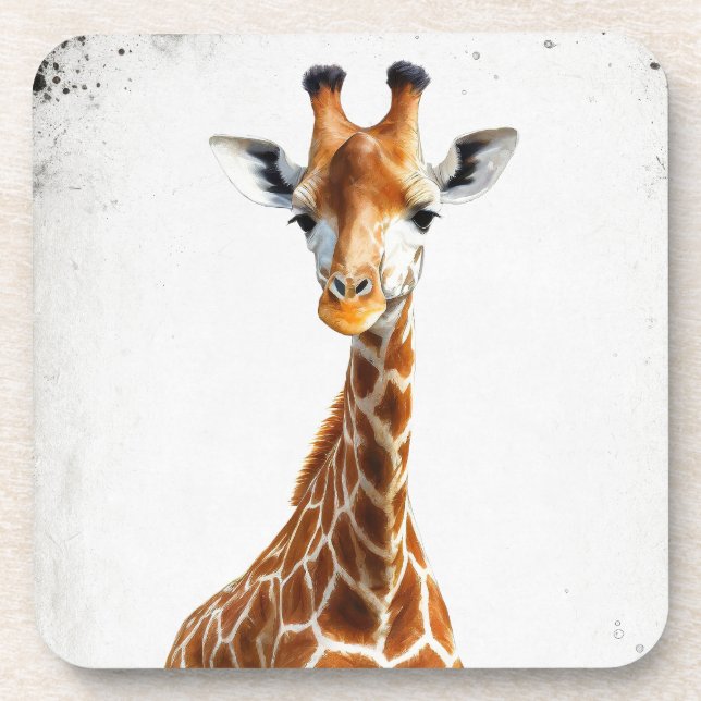 The giraffe  beverage coaster (Front)