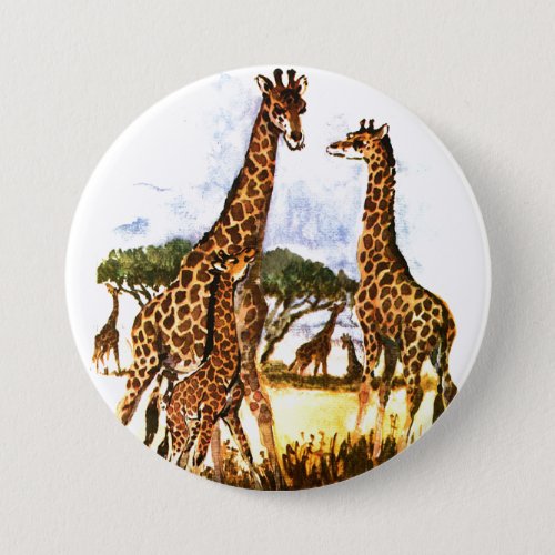 The Giraffe Family _ Button