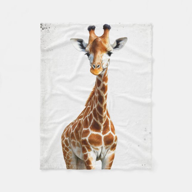 The giraffe  fleece blanket (Front)