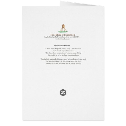 The Giraffe - Mark 9:23 (Back)