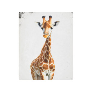 The giraffe metal print