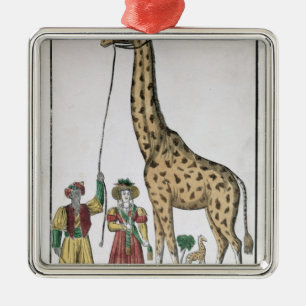 The Giraffe Presented to King from Pasha of Metal Ornament