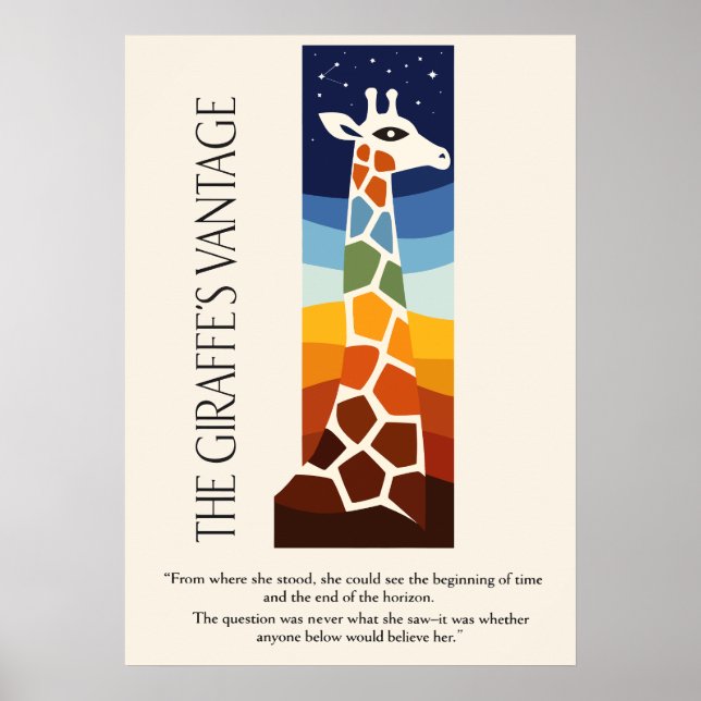 The Giraffe’s Vantage Art Poster (Front)