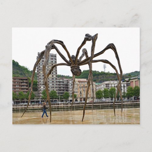 The girl and the spider Fantasy Maman is sculp Postcard