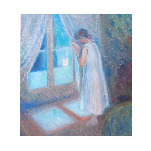 The Girl by the Window by Edvard Munch  Notepad