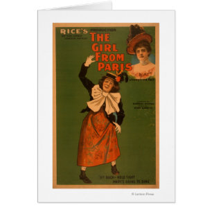 "The Girl from Paris" Theatre Musical Poster Cards