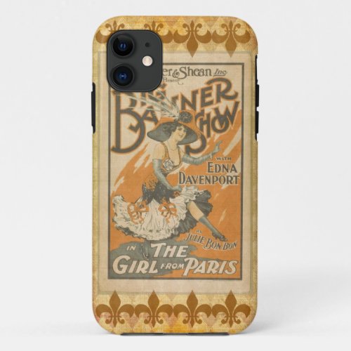 The girl from Paris vintage iPhone 11 Case