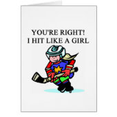 the girl hockey player (Front)