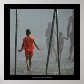 The girl in orange poster