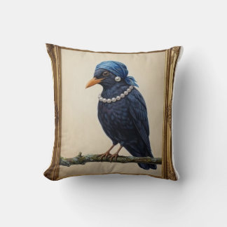 The Girl in the Bandanna Throw Pillow