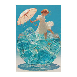 The Girl in the Glass Acrylic Print
