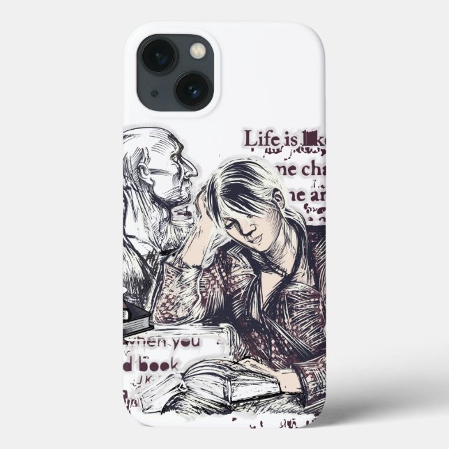 The girl reading a book Case-Mate iPhone case (Back)