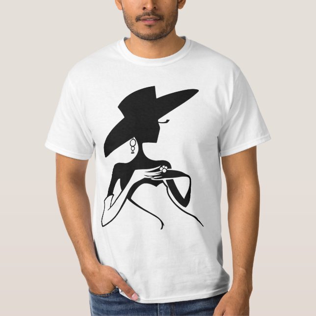The girl vogue cute black white cindy T-Shirt (Front)