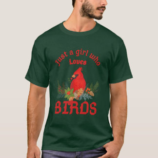 The girl who loves birds boy T-Shirt